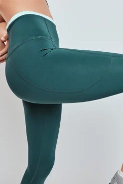 Leggings crop verde 4D STRETCH