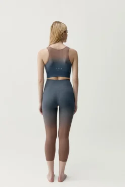 Leggings deportivos Dione gris y marrón