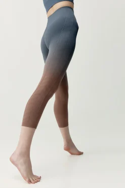 Leggings deportivos Dione gris y marrón