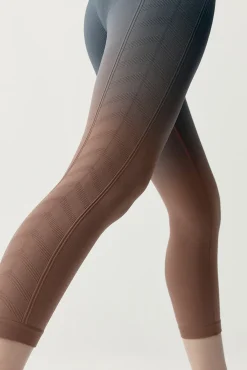 Leggings deportivos Dione gris y marrón