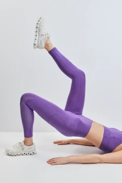 Leggings 4D STRETCH crop morado