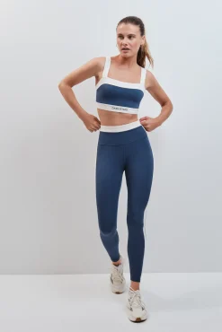 Leggings largos 4D STRETCH azul oscuro