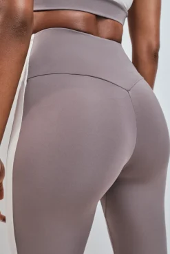 Leggings largos 4D STRETCH contraste marrón