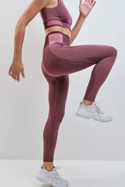 Leggings largo SEAMLESS COMFORT burgundy