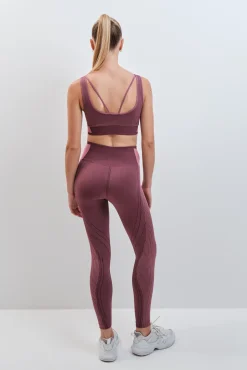Leggings largo SEAMLESS COMFORT burgundy