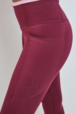 Leggings pirata burdeos 4D STRETCH