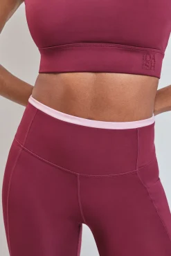 Leggings pirata burdeos 4D STRETCH