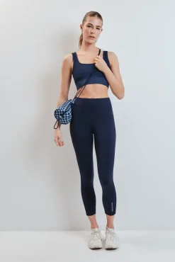 Leggings SEAMLESS COMFORT crop azul