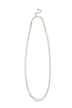 Luciana. Collar beads bañado en oro