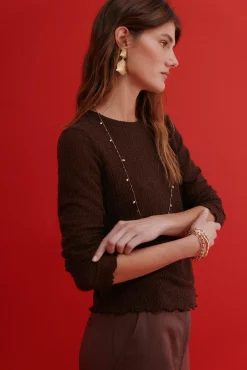 Maite. Camiseta con textura