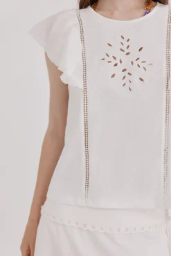Mavie.Camiseta volantes