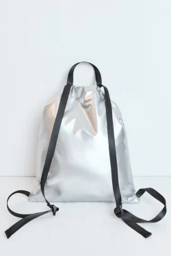 Mochila metalizada acolchada
