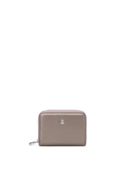 Monedero plateado New Dubai Saffiano