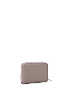 Monedero plateado New Dubai Saffiano