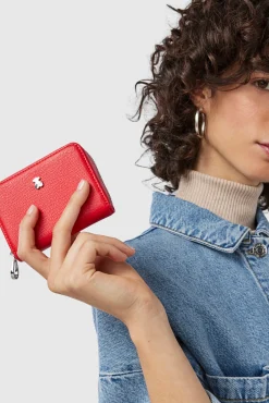 Monedero rojo New Dubai Saffiano