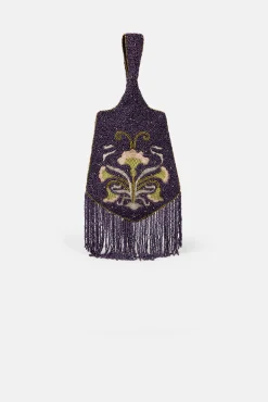 Nerea. Bolso Bordado con flecos