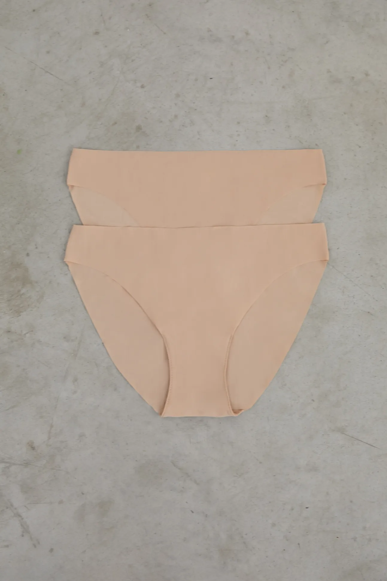 Pack 2 bragas clásicas nude laser cut