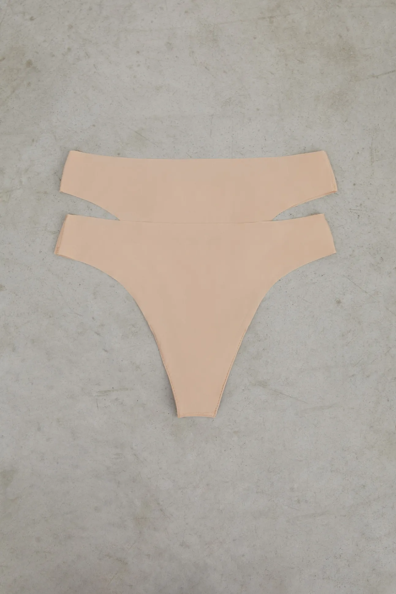 Pack 2 tangas nude laser cut