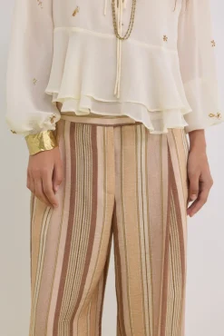 Palmina. Pantalón de rayas
