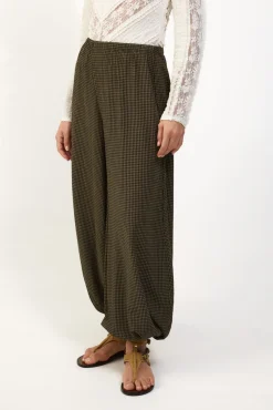 Pantalón bombacho cuadros