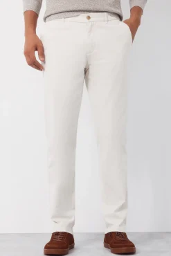Pantalón chino algodón-lino regular