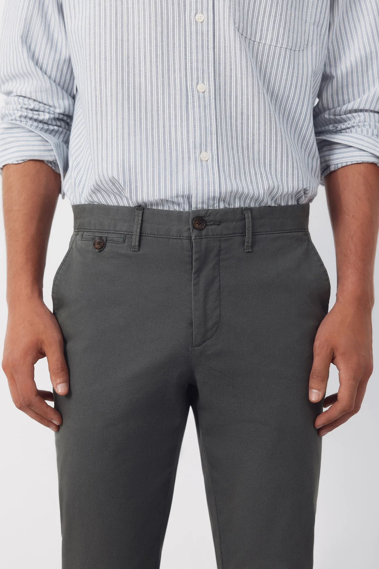 Pantalón chino print slim