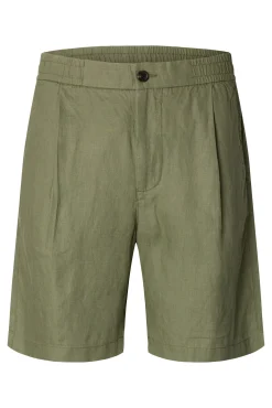 Pantalón corto de lino