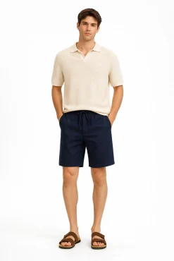 Pantalón corto de lino
