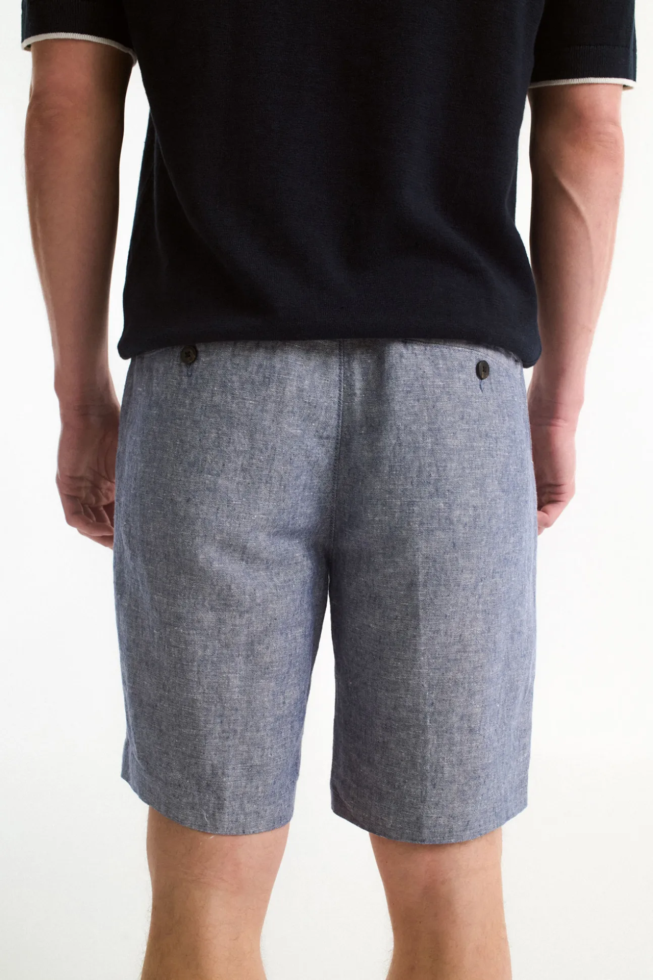 Pantalón corto de lino