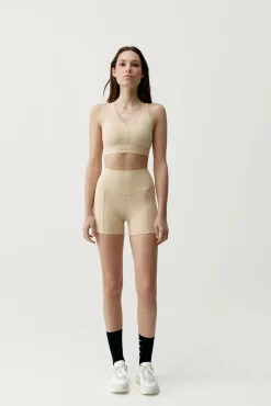 Pantalón corto deportivo Deo beige