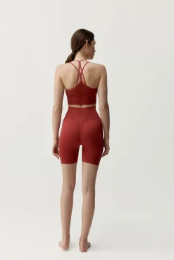 Pantalón corto deportivo Sunset rojo
