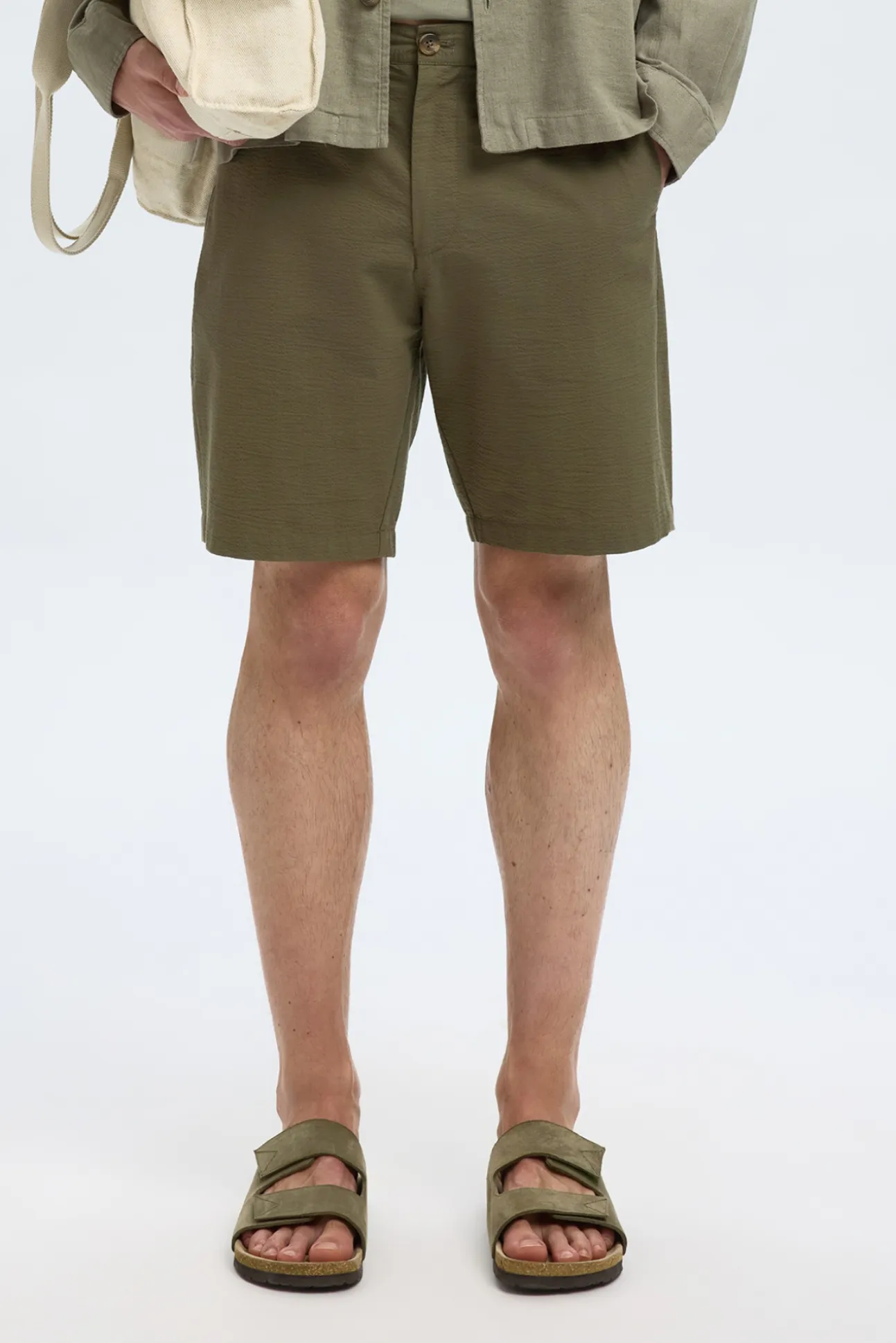 Pantalón corto tejido estructura
