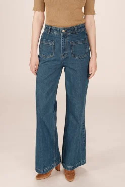 Pantalón denim de cintura alta