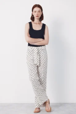 Pantalón estructura fluído