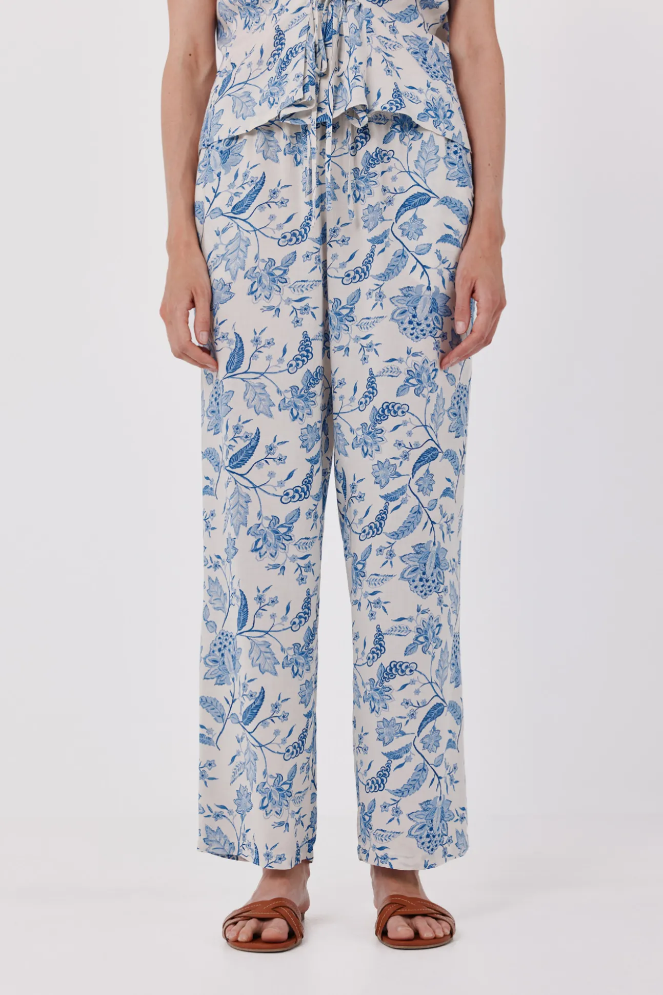 Pantalón fluido estampado