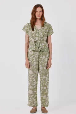 Pantalón fluido estampado