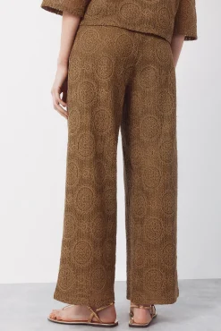 Pantalón punto crochet