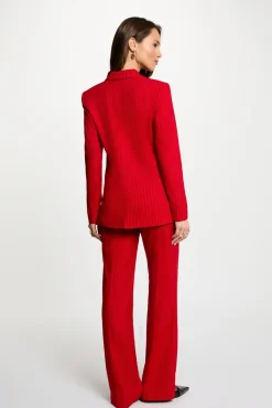 Pantalón recto de tiro alto