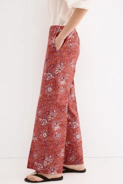 Pantalón recto estampado