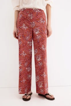 Pantalón recto estampado