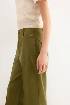Pantalón recto verde