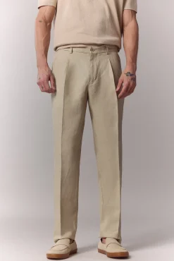 Pantalón traje coordinado lino