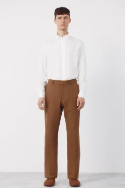 Pantalón traje coordinado mezcla lino