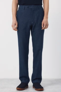 Pantalón traje coordinado mezcla lino