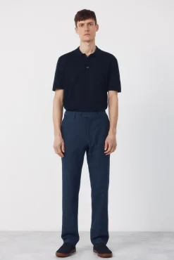 Pantalón traje coordinado mezcla lino