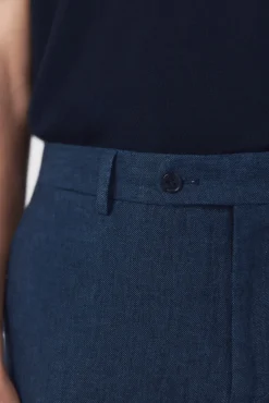 Pantalón traje coordinado mezcla lino