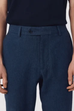 Pantalón traje coordinado mezcla lino
