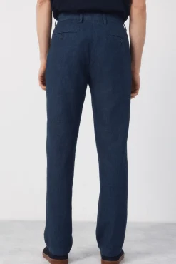Pantalón traje coordinado mezcla lino