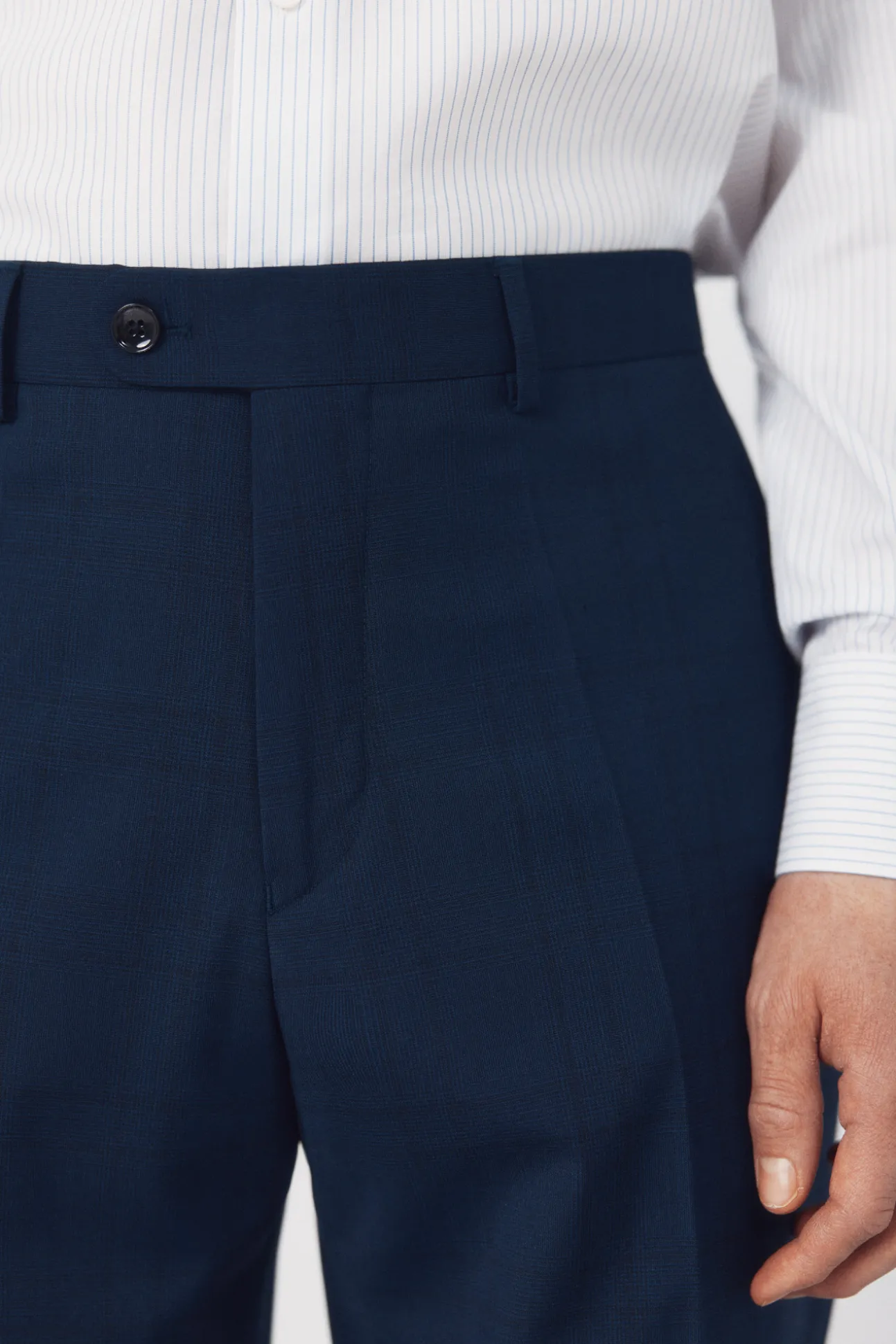 Pantalón traje dynamic cuadro azul