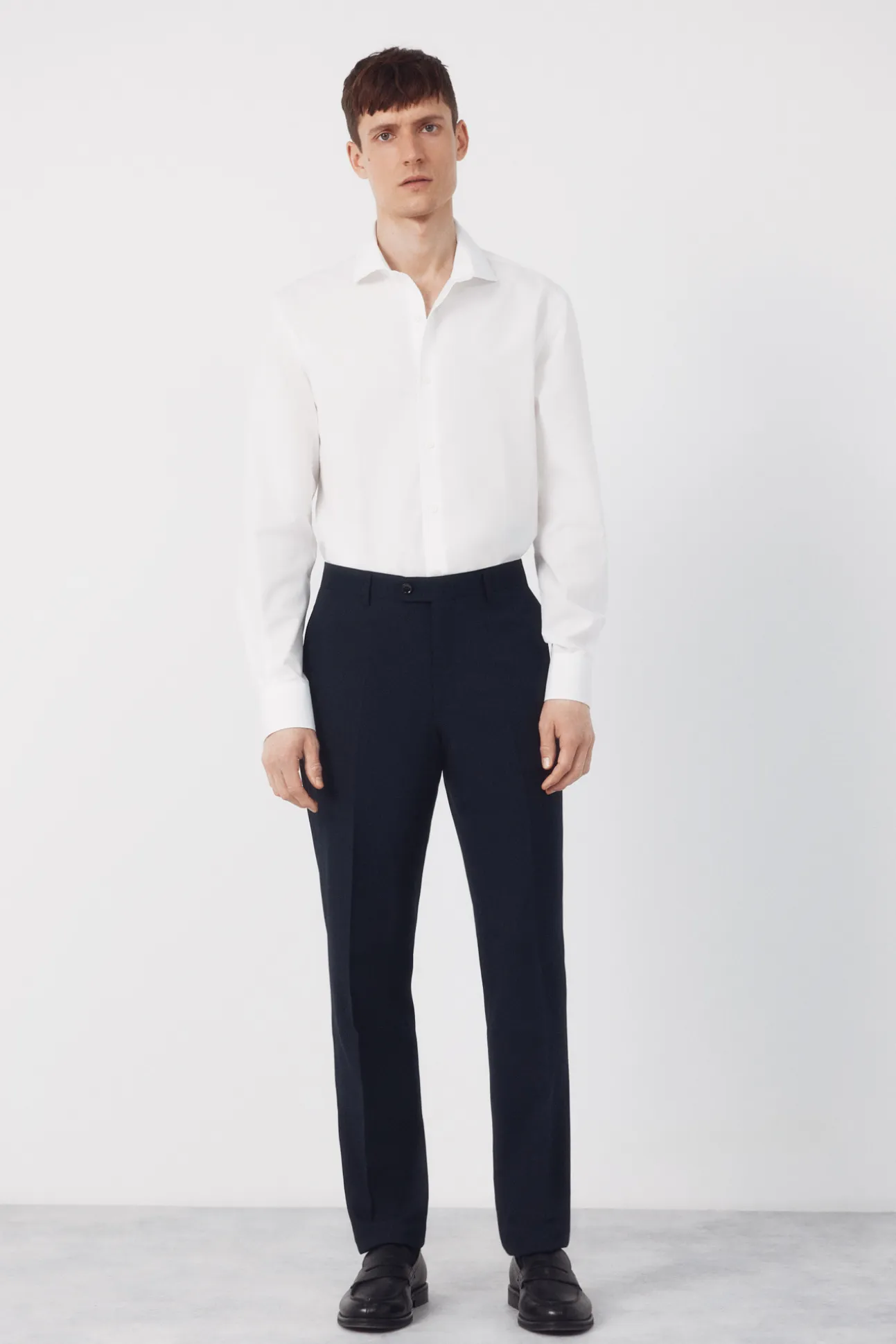 Pantalón traje dynamic estructura azul